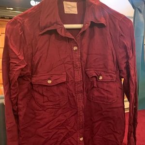 Maroon Button Down